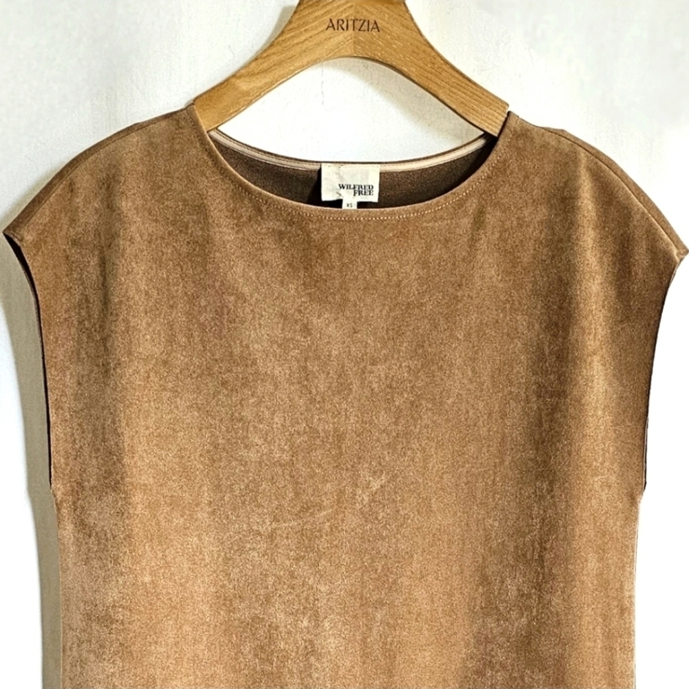 🇨🇦 Aritzia Wilfred Free Camel Nori Dress - Picture 7 of 16